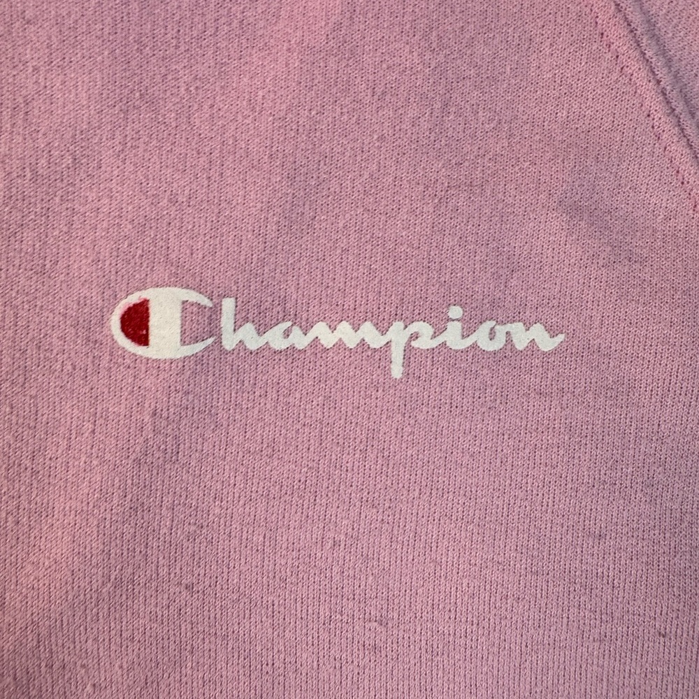 Champion Soft Pink Athletic kangaroo pocket hoodie size medium - Picture 2 of 6